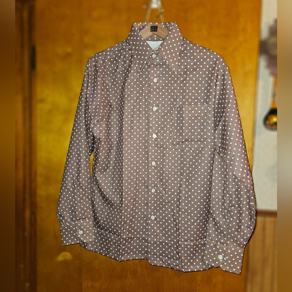 NWOT Vintage King's Road Early 70's Dagger Collar Casual Shirt